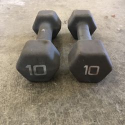 Pair of 10 Lbs Dumbbell Weights for Sale