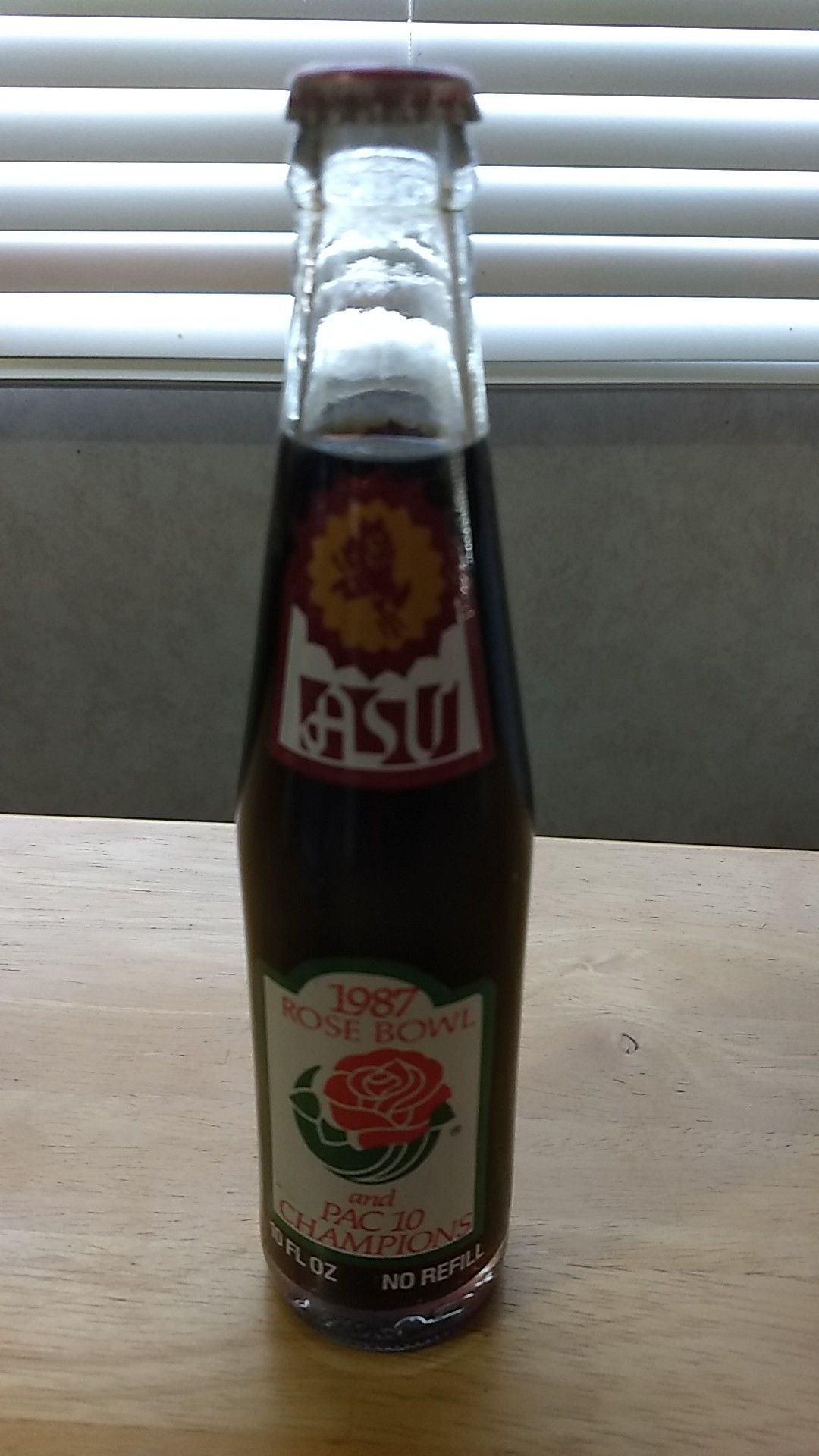 Vintage 1987 ASU Coke Bottle Sealed Rose Bowl Coca-Cola