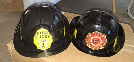 Kids Firefighter Costume Helmets – Set of 2
