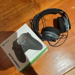 Xbox Series X Controller and Headset