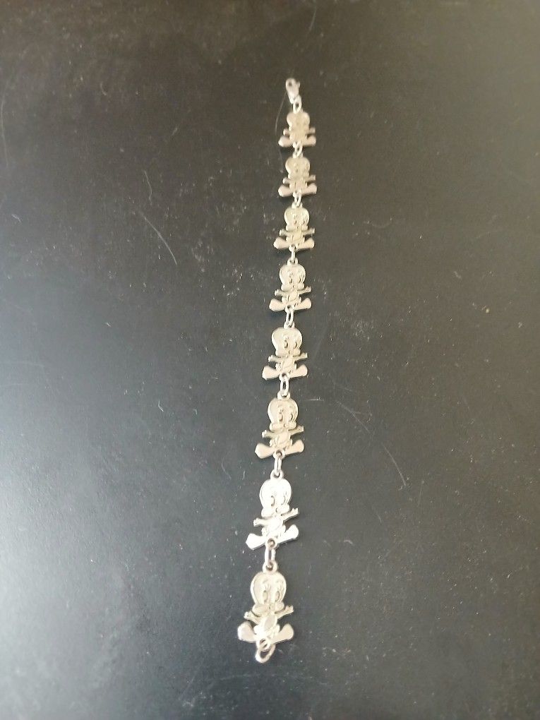 Girls/Women's 925 Silver Tweety Bird Bracelet