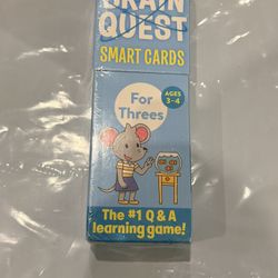 🧠 Brain Quest Smart Cards – For Threes (Ages 3–4)