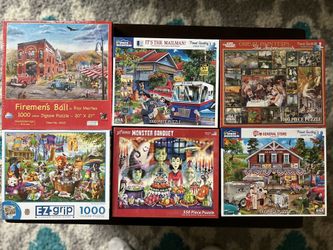 Brand New & Used Jigsaw Puzzles - All Complete!  Some Sealed!