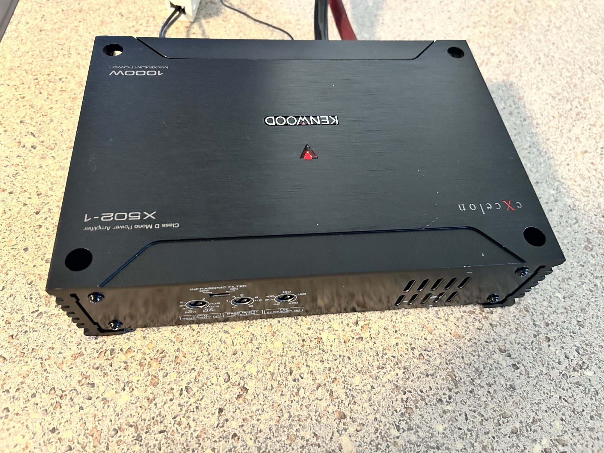 Amp Kenwood Excelon X series Class D Amplifier 1channel Monoblock 1000watts Max Peak Power for bass only Compact Amplifier 