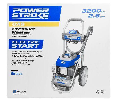 Electric Start Powerstroke 3200 psi Gas Pressure Washer