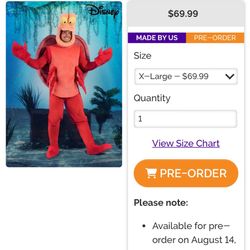 Ursula King Triton Sebastian Costume
