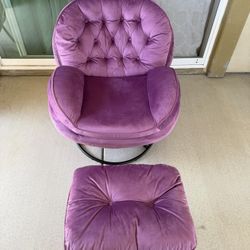 Swivel Accent Chair And Ottoman