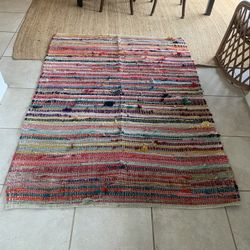 colorful rag rug  