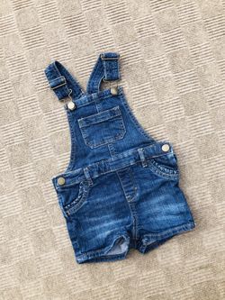 Gap denim overalls Sz 18 24 mos 2T