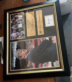 Arsene Wenger signed poster.