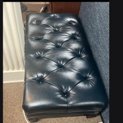 Carolina Custom Leather Ottoman 