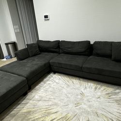 Ashley sectional Sofa With Ottoman 