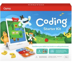 Osmo Coding Starter Kit for iPad Learning Games Stem Toy Ages 5-12 Learn to Code Fundamentals Puzzles Base Included Coding is a modern superpower wit