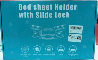 Bed Sheet Holder with Slide Lock