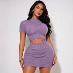 Lavender sweater  set (small-medium)