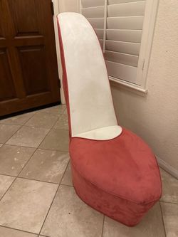 High heel shoe chair pink $50
