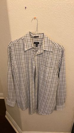 Men's Plaid Button-Down Dress Shirt