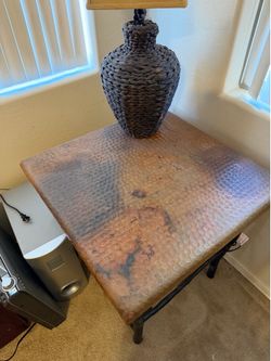Hammered Copper Table