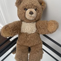 Vintage Steiff Teddy Bear 10 Inches Yellow Tag (Tag Is Removed)