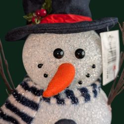 Vintage Lighted Color Changing Snowman