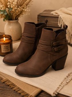 Booties steel light brown
