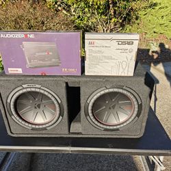 Kicker Comp R 12s Ported Box 2k Amp And Wiring Kit