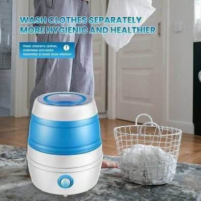 New KAPAS Foldable Mini Washing Machine, (5.7Lb/2.6kg Capacity) Portable Compact Lightweight