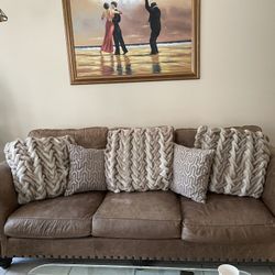 A Set Or Separate Leather Couches 