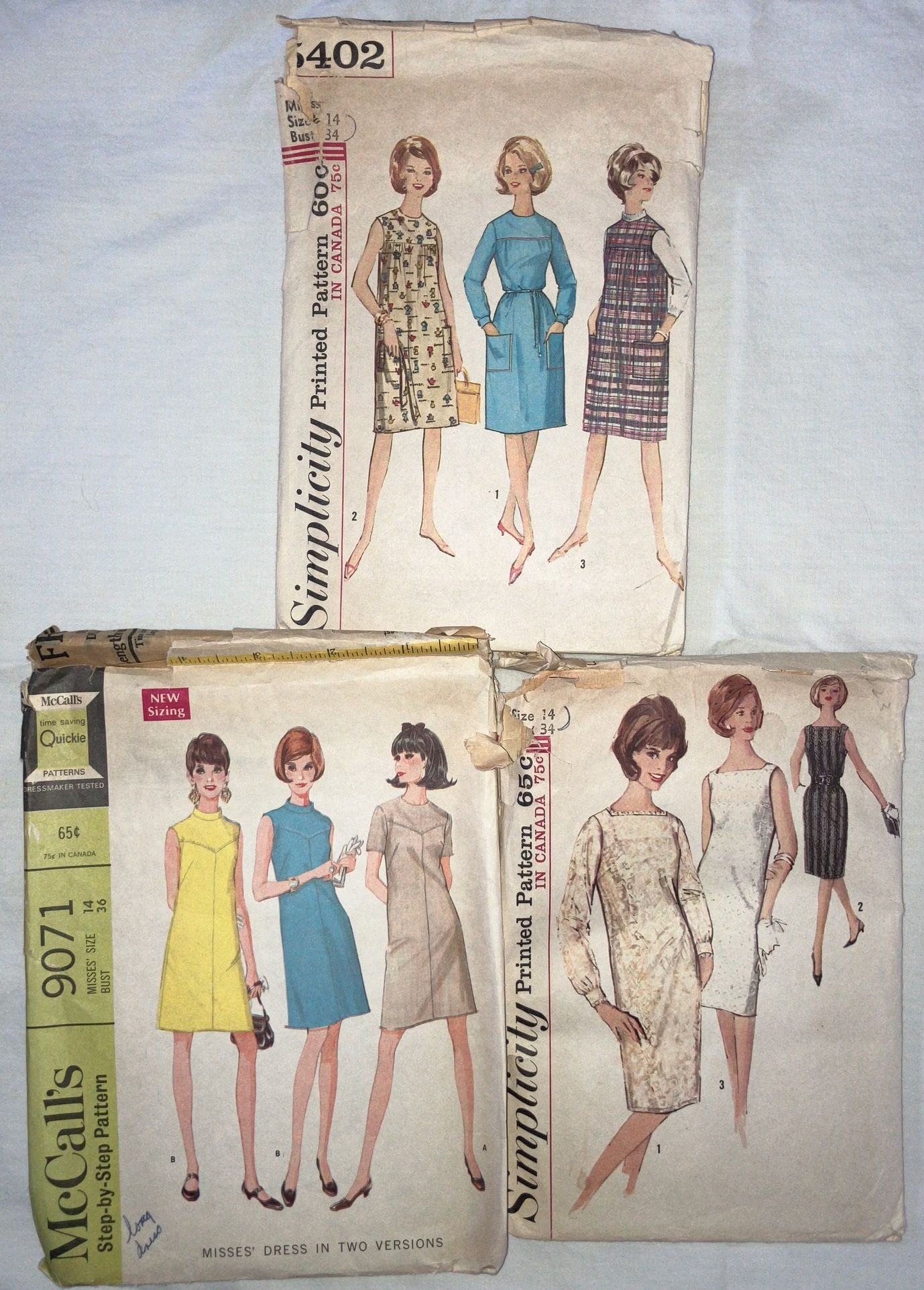 Clothing Patterns 50s-90s 