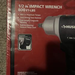 Husky Brand New 1/2” Impact Wrench 800ft-lbs Pneumatic 