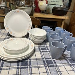 Corelle 32 Piece Dinnerware Set Apricot Grove 