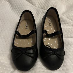 Black Ballerina Flats Toddler 8C