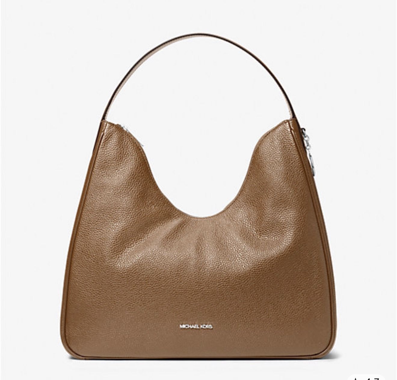 Michael Kors Nayla Medium Pebbled Leather Hobo Shoulder Bag