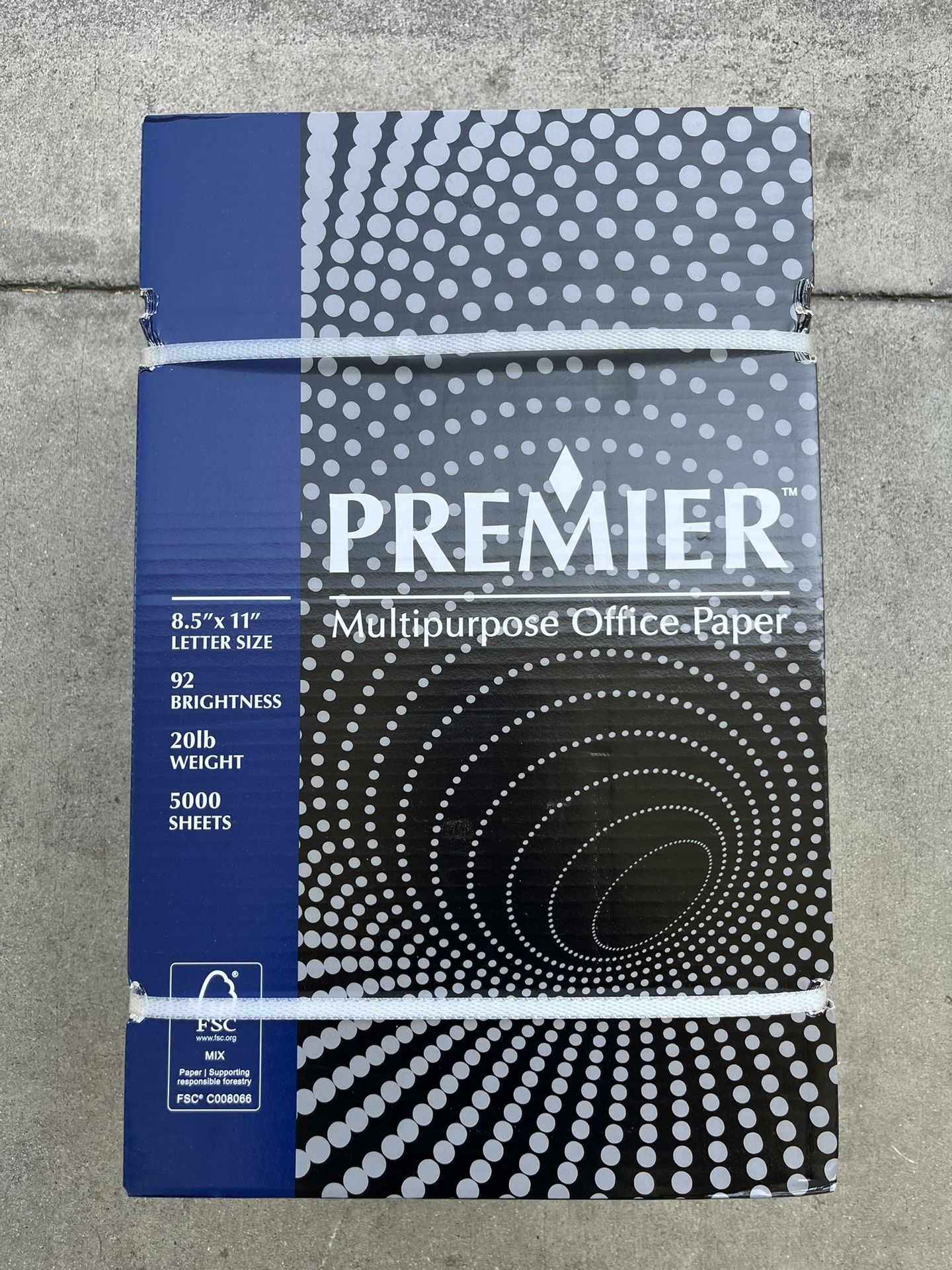 Premier Multipurpose Copy Paper - 20 Ib/wgt - 92 Brightness - 10/500 Sheet/Ream - 10 Reams/Case