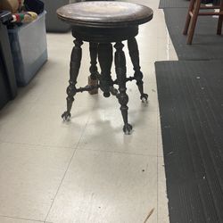 Antique piano stool