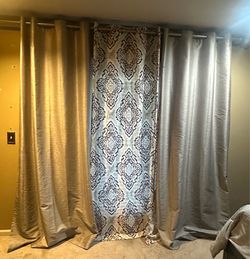 Set of 4 Grommet Curtain Panels