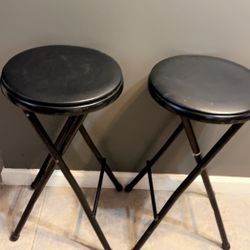 2 Black Stools