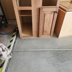 Vanity And Above Fridge Cabinet