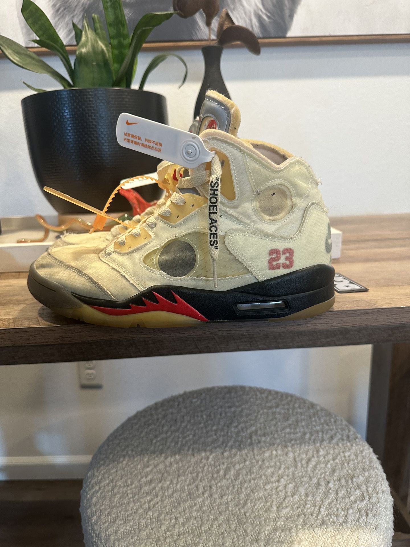 Jordan 5 Off-White Sail