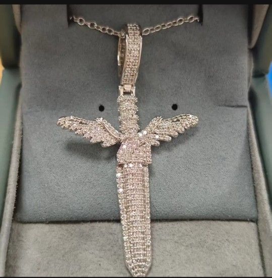 925 Sterling Silver 18" All GENUINE MOISINITE DIAMONDS Past The Diamond Tester