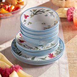 Vajilla De 12 Piezas De Melanina 👉 princess house todo nuevo y con caja 📦