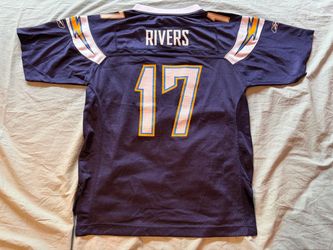 Philip Rivers #17 San Diego Chargers NFL Reebok Jersey; Boy’s L