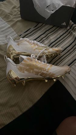 Adidas Adizero Football Cleats Gold White
