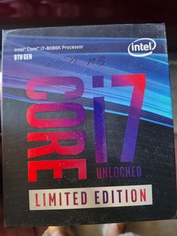Core i7-8086 processor in open original box