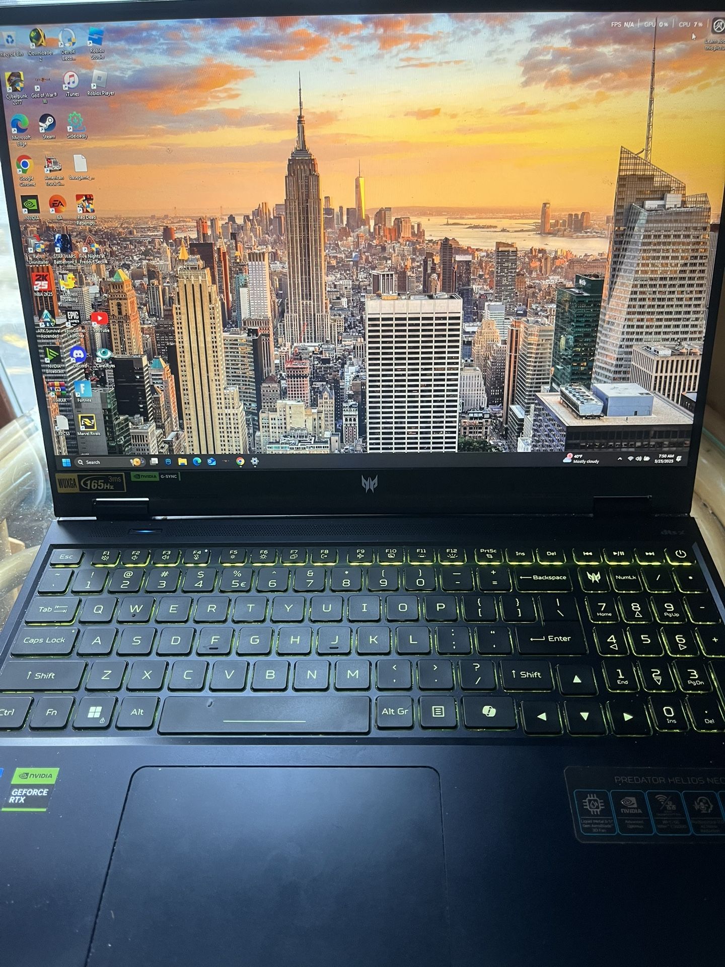 Acer Helios Neo 16 2024 4 Months Old
