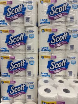 Scott 1000 Toilet Paper 12-Roll Pack - $11 cada paquete - $11 each