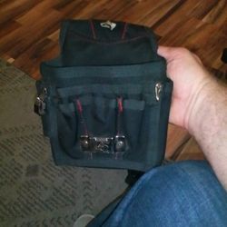 Husky Tool Pouch. Perfect For Low Voltage Or Light Electrical Work,. Practically Brand New, No Rips Or Tears Never Really Used It. 