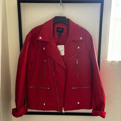 Men’s Red Leather Jacket