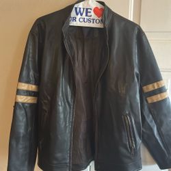 Faux Leather Fashion Jacket