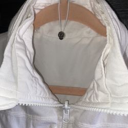 lululemon Reversible ‘Define’ White ZipUp Jacket